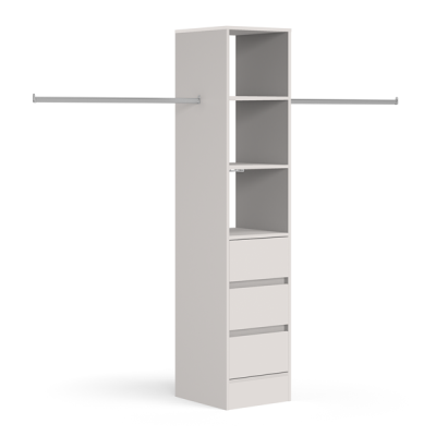 3 Drawer 450Mm Tower 1 Hanger